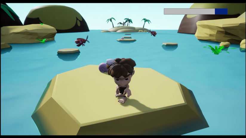 Low Poly Game Level